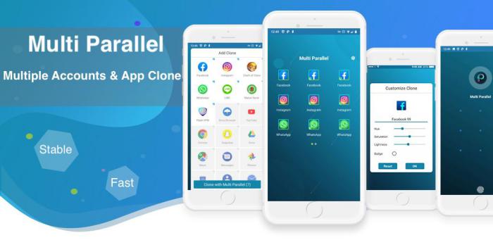 اپلیکیشن کلون کردن برنامه Multi Parallel Multiple Accounts App Clone Premium