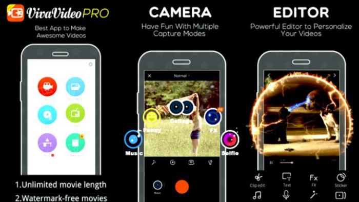 اپلیکیشن ویرایش ویدئو VivaVideo